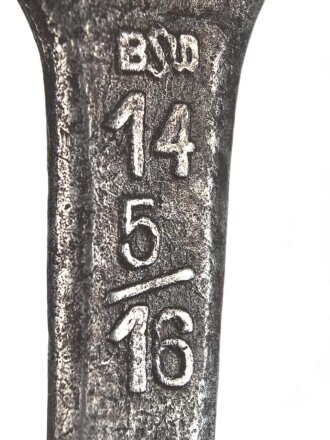 Maulschlüssel markiert "BSW" Gesamtlänge etwa 14cm