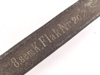 1.Weltkrieg, Maulschlüssel für "8,8cm K. Flak"  8,8-cmKraftzugflak L/45