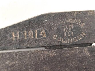 1.Weltkrieg, Feststellzange datiert 1914. Gersamtlänge etwa 19cm