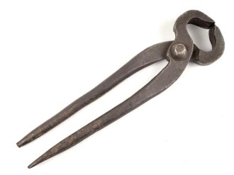 Beißzange Wehrmacht, Markiert "Hau 42" Gesamtlänge etwa 23,5cm