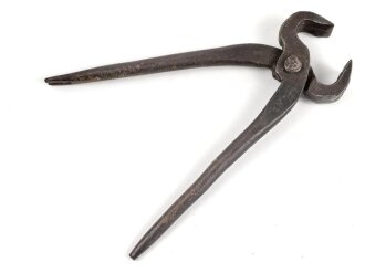 Beißzange Wehrmacht, Markiert "Hau 42" Gesamtlänge etwa 23,5cm