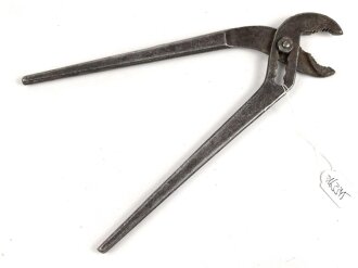 Rohrzange Wehrmacht mit Reichsbetriebsnummer,  Gesamtlänge etwa 24cm