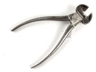 Drahtzange Wehrmacht, markiert " H38" , Gesamtlänge etwa 16,5cm