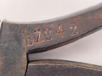 Zange Kriegsmarine, Hersteller bzc42 und Marineabnahme. Gesamtlänge etwa 21cm