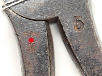 Zange Kriegsmarine, Hersteller bzc42 und Marineabnahme. Gesamtlänge etwa 21cm