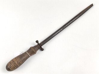 Wetzstahl ? Wehrmacht, markiert "WEGA 41H" Gesamtlänge etwa 30cm