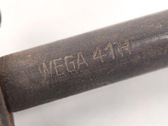 Wetzstahl ? Wehrmacht, markiert "WEGA 41H" Gesamtlänge etwa 30cm