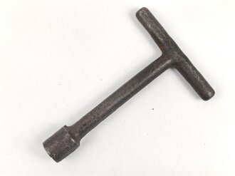 Spezialwerkzeug für Vierkantenbolzen Wehrmacht. Markiert "H1944" Gesamtlänge etwa 13cm