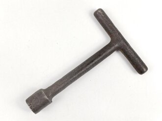 Spezialwerkzeug für Vierkantenbolzen Wehrmacht. Markiert "H1944" Gesamtlänge etwa 13cm