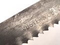 Bügelsäge, Hersteller und "1944" markiert. Gesamtlänge etwa 31cm