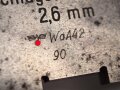 Waffenmeister Lehre Wehrmacht " Vorstand der Schlagbolzenspitze 2,6mm"  Breite 5cm