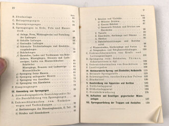 "H-26 Technischer Unterricht für die k.u.k. Sappeur/ Pioniertruppe Sprengvorschriften" datiert 1915, 139 Seiten, DIN A6