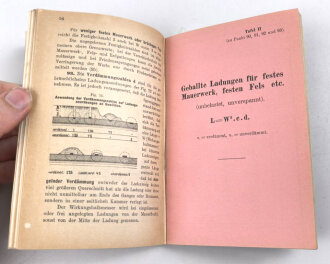 "H-26 Technischer Unterricht für die k.u.k. Sappeur/ Pioniertruppe Sprengvorschriften" datiert 1915, 139 Seiten, DIN A6