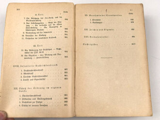 Reichswehr, Der Infanterist - Handbuch für Selbstunterricht und Ausbildung des jungen Frontsoldaten der Infanterie, datiert 1925