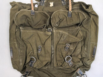 Rucksack Wehrmacht, Nicht verausgabtes Stück aus altem Lagerbestand. Keine Herrstellermarkierungen.