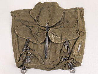 Rucksack Wehrmacht, Nicht verausgabtes Stück aus altem Lagerbestand. Keine Herrstellermarkierungen.