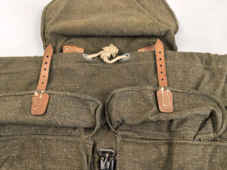 Rucksack Wehrmacht, Nicht verausgabtes Stück aus altem Lagerbestand. Keine Herrstellermarkierungen.
