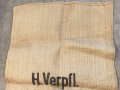 Großer Sack für Heeresverpflegung in sehr gutem Zustand, datiert 1944