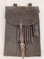 Kartentasche Luftwaffe. Schokoladenbraunes Leder, ungereinigtes Kammerstück einer Fliegerhorstkommandantur, datiert 1938
