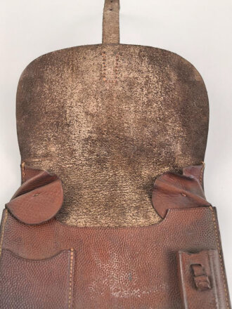 Kartentasche Wehrmacht, frühes, ungeschwärztes Stück. Getragen, guter Gesamtzustand