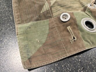 Zeltbahn 31 Wehrmacht. Getragenes Stück mit Farbflecken