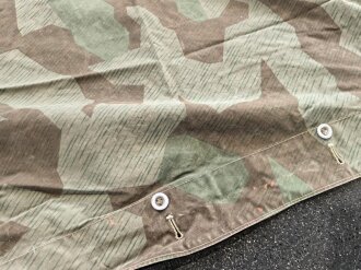 Zeltbahn 31 Wehrmacht. Getragenes Stück mit Farbflecken