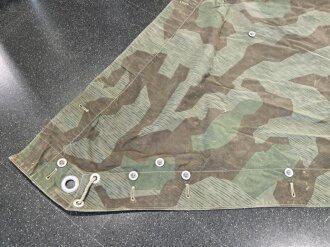Zeltbahn 31 Wehrmacht. Getragenes Stück mit Farbflecken
