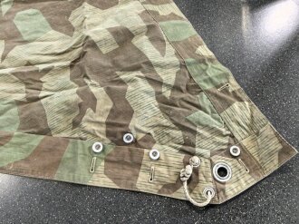 Zeltbahn 31 Wehrmacht. Getragenes Stück mit Farbflecken