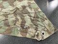 Zeltbahn 31 Wehrmacht. Getragenes Stück mit Farbflecken