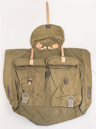 Rucksack Wehrmacht, Nicht verausgabtes Stück aus altem Lagerbestand. Keine Herrstellermarkierungen.