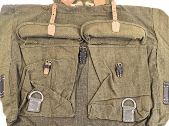 Rucksack Wehrmacht, Nicht verausgabtes Stück aus altem Lagerbestand. Keine Herrstellermarkierungen.