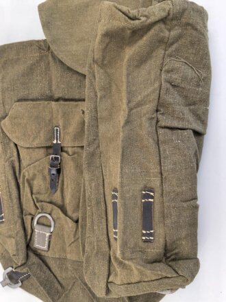 Rucksack Wehrmacht, Nicht verausgabtes Stück aus altem Lagerbestand. Keine Herrstellermarkierungen.