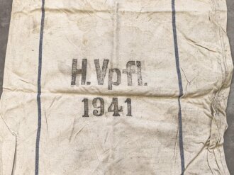 Großer Sack für Heeresverpflegung, gebraucht, datiert 1941