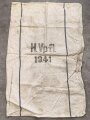 Großer Sack für Heeresverpflegung, gebraucht, datiert 1941