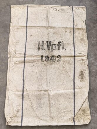 Großer Sack für Heeresverpflegung , gebraucht, datiert 1942