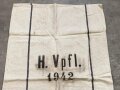 Großer Sack für Heeresverpflegung, gebraucht, datiert 1942
