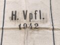 Großer Sack für Heeresverpflegung, gebraucht, datiert 1942