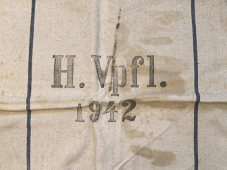 Großer Sack für Heeresverpflegung , gebraucht, datiert 1942