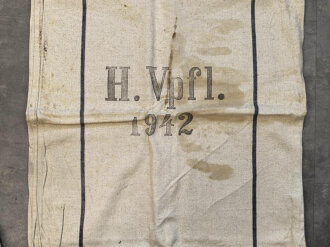 Großer Sack für Heeresverpflegung , gebraucht, datiert 1942