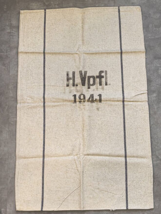 Großer Sack für Heeresverpflegung , gebraucht, datiert 1941