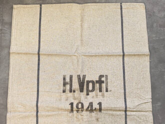 Großer Sack für Heeresverpflegung , gebraucht, datiert 1941