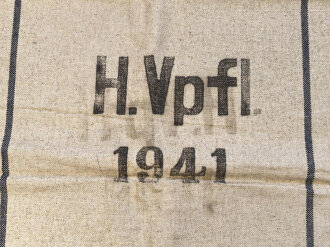 Großer Sack für Heeresverpflegung , gebraucht, datiert 1941