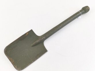 Gerader Spaten Wehrmacht, überlackiertes Stück, datiert 1938