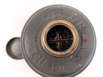 Gasmaskenfilter "Filtereinsatz 37" Wehrmacht . Sehr guter Zustand, datiert 1941