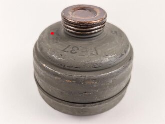 Gasmaskenfilter "Filtereinsatz 37" Wehrmacht . Sehr guter Zustand, datiert 1941