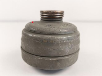 Gasmaskenfilter "Filtereinsatz 37" Wehrmacht . Sehr guter Zustand, datiert 1941