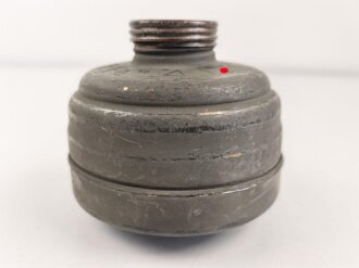 Gasmaskenfilter "Filtereinsatz 37" Wehrmacht . Sehr guter Zustand, datiert 1941