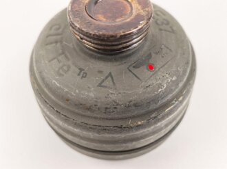 Gasmaskenfilter "Filtereinsatz 37" Wehrmacht . Sehr guter Zustand, datiert 1941