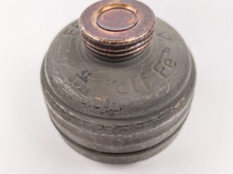 Gasmaskenfilter "Filtereinsatz 37" Wehrmacht . Sehr guter Zustand, datiert 1941