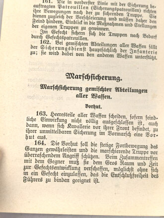 D.V.E.Nr. 267 "Felddienst-Ordnung" datiert 1908, ca. 200 Seiten, DIN A6